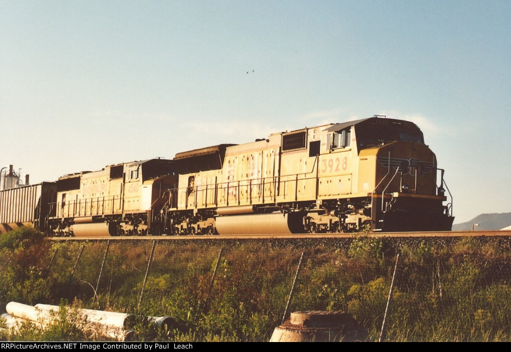 Tied down grain train